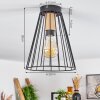 ARRAWARRA Ceiling Light Ecru, black, 1-light source