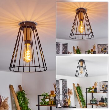 ARRAWARRA Ceiling Light Ecru, black, 1-light source