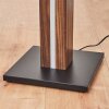 KYNETON Floor Lamp LED Dark wood, black, 1-light source