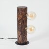 CANEDO Table lamp Dark wood, black, 2-light sources