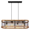 Globo JEANIE Pendant Light Dark wood, black, 4-light sources