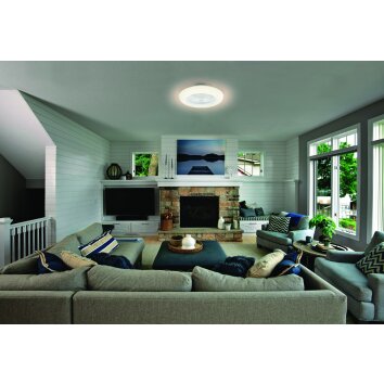 LEDVANCE SMART ceiling fan white, 1-light source, Remote control