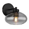 Globo SHAUN Wall Light black, 1-light source