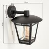 AUSIPAR Outdoor Wall Light black, 1-light source