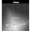 Leuchten-Direkt NELE Pendant Light LED stainless steel, 5-light sources