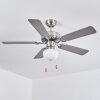 APIAO ceiling fan brown, Wood like finish, silver, 1-light source