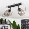CHAIGUAO Ceiling Light black, 2-light sources