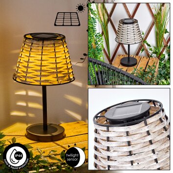 CHILLAIZA Solar table lamp LED black, 1-light source