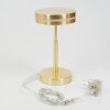 HUALLILEMU Table lamp LED brass, 1-light source