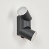 HOODS Outdoor Wall Light LED anthracite, white, 1-light source