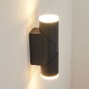 HOODS Outdoor Wall Light LED anthracite, white, 1-light source