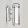 AMYTON Outdoor Wall Light stainless steel, transparent, clear, galvanized, 2-light sources