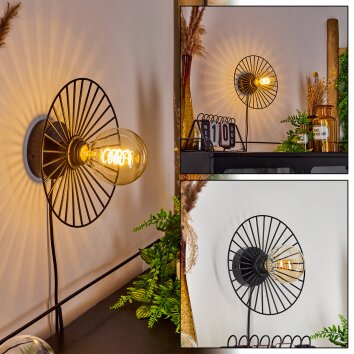 ROSSEDALEN Wall Light black, 1-light source