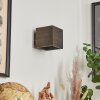POLCURA Wall Light Dark wood, 1-light source