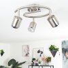 AUTILLA Ceiling Light LED matt nickel, white, 3-light sources
