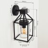 FISKENES Outdoor Wall Light black, 1-light source