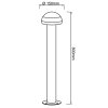 Brilliant ILTON outdoor floor lamp LED black, 1-light source