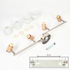ICALMA Ceiling Light Ecru, matt nickel, 4-light sources