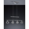 Reality PRATER pendant light LED chrome, 4-light sources