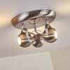 Gadmen Ceiling Light matt nickel, 3-light sources