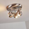 Gadmen Ceiling Light matt nickel, 3-light sources