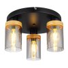 Globo FINCA Ceiling Light Ecru, black, 3-light sources
