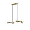 Trio MARLEY Pendant Light antique brass, 4-light sources