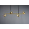 Trio MARLEY Pendant Light antique brass, 4-light sources
