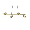 Trio MARLEY Pendant Light antique brass, 4-light sources