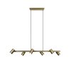 Trio MARLEY Pendant Light antique brass, 6-light sources