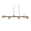 Trio MARLEY Pendant Light antique brass, 6-light sources