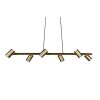 Trio MARLEY Pendant Light antique brass, 6-light sources