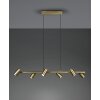 Trio MARLEY Pendant Light antique brass, 6-light sources