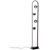 Brilliant NEBEKER Floor Lamp LED black, 4-light sources, Remote control