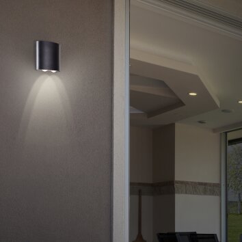 Brilliant TURSDALE Outdoor Wall Light LED black, 4-light sources
