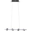 Brilliant NEBEKER Pendant Light LED black, 4-light sources, Remote control