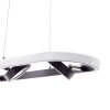 Brilliant NEBEKER Pendant Light LED black, 4-light sources, Remote control