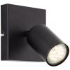 Brilliant JELLO Wall Light LED black, 1-light source