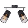 Brilliant KAMOLO Ceiling Light black, 2-light sources