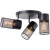Brilliant KAMOLO Ceiling Light black, 3-light sources