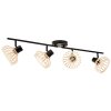 Brilliant NORAH Ceiling Light black, 4-light sources