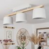 COMBARBALA Ceiling Light grey, Light wood, 3-light sources