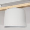 COMBARBALA Ceiling Light grey, Light wood, 3-light sources