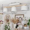 COMBARBALA Ceiling Light grey, Light wood, 3-light sources
