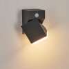 TOOGONG Outdoor Wall Light LED anthracite, 1-light source, Motion sensor