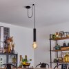 WHEELWRIGHT Pendant Light matt nickel, black, 1-light source