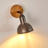 Wall Light Tholen brown, 1-light source