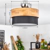 Vrolle Ceiling Light Light wood, matt nickel, 2-light sources