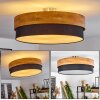 Vrolle Ceiling Light Light wood, matt nickel, 3-light sources