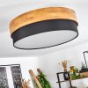 Vrolle Ceiling Light Light wood, matt nickel, 3-light sources